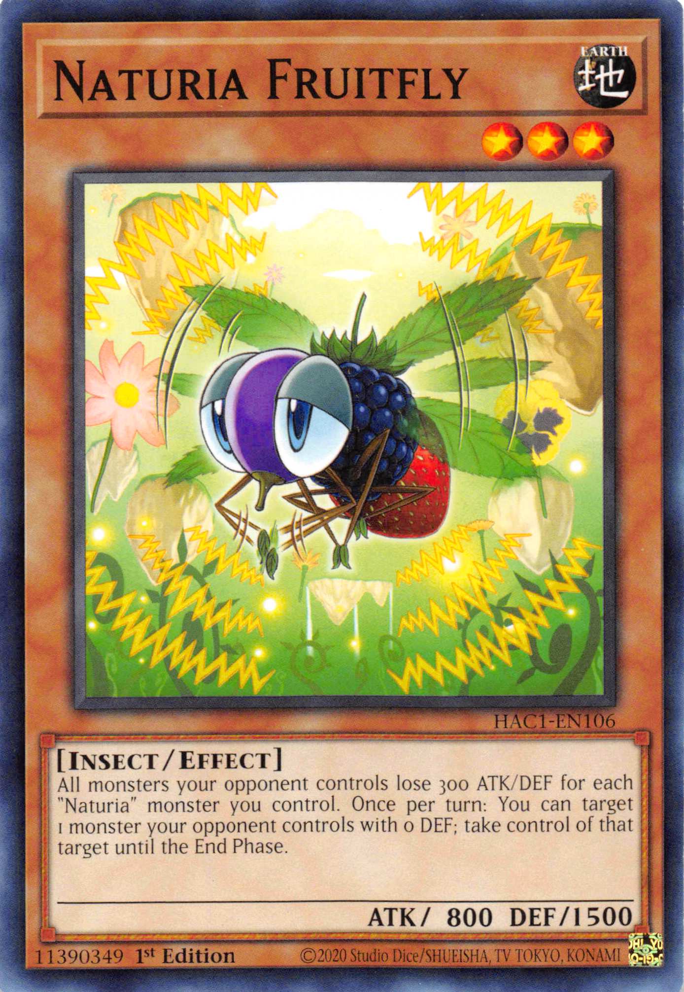 Naturia Fruitfly [HAC1-EN106] Common | Galactic Gamez