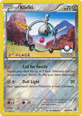 Klefki (66/119) (League Promo 3rd Place) [XY: Phantom Forces] | Galactic Gamez