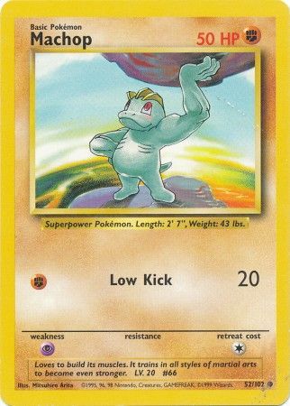 Machop (52/102) [Base Set Unlimited] | Galactic Gamez