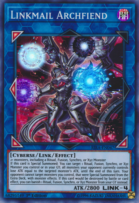 Linkmail Archfiend [RIRA-EN047] Super Rare | Galactic Gamez