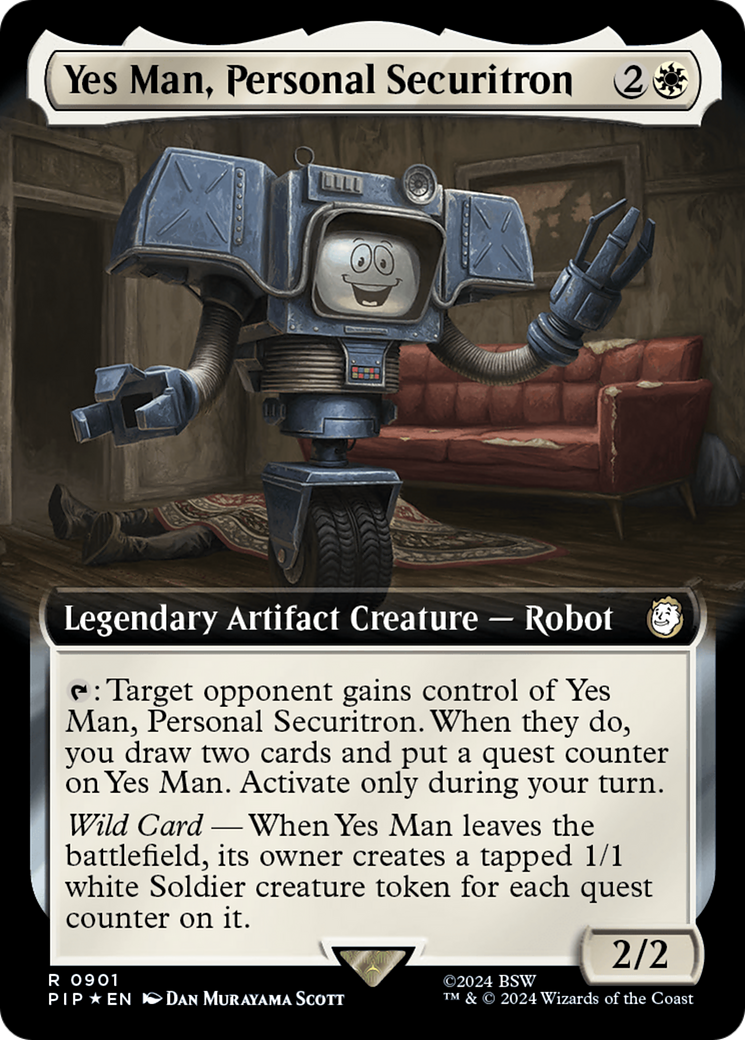 Yes Man, Personal Securitron (Extended Art) (Surge Foil) [Fallout] | Galactic Gamez