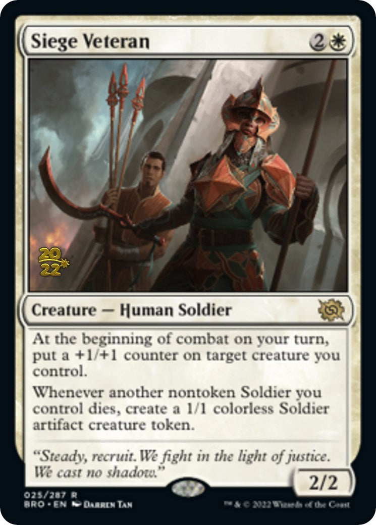 Siege Veteran [The Brothers' War: Prerelease Promos] | Galactic Gamez