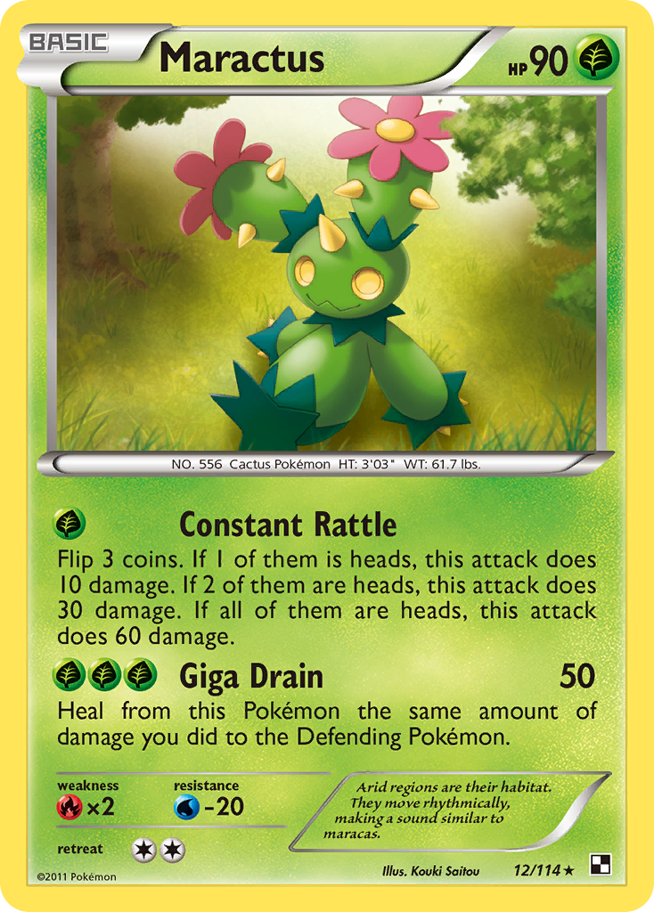 Maractus (12/114) [Black & White: Base Set] | Galactic Gamez