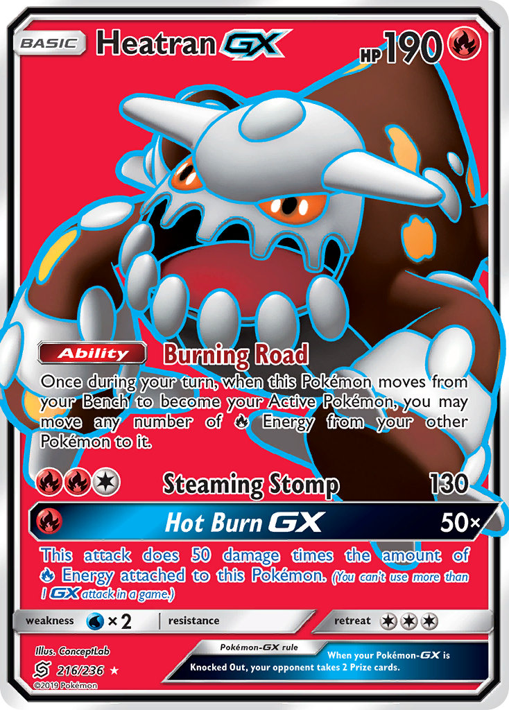 Heatran GX (216/236) [Sun & Moon: Unified Minds] | Galactic Gamez