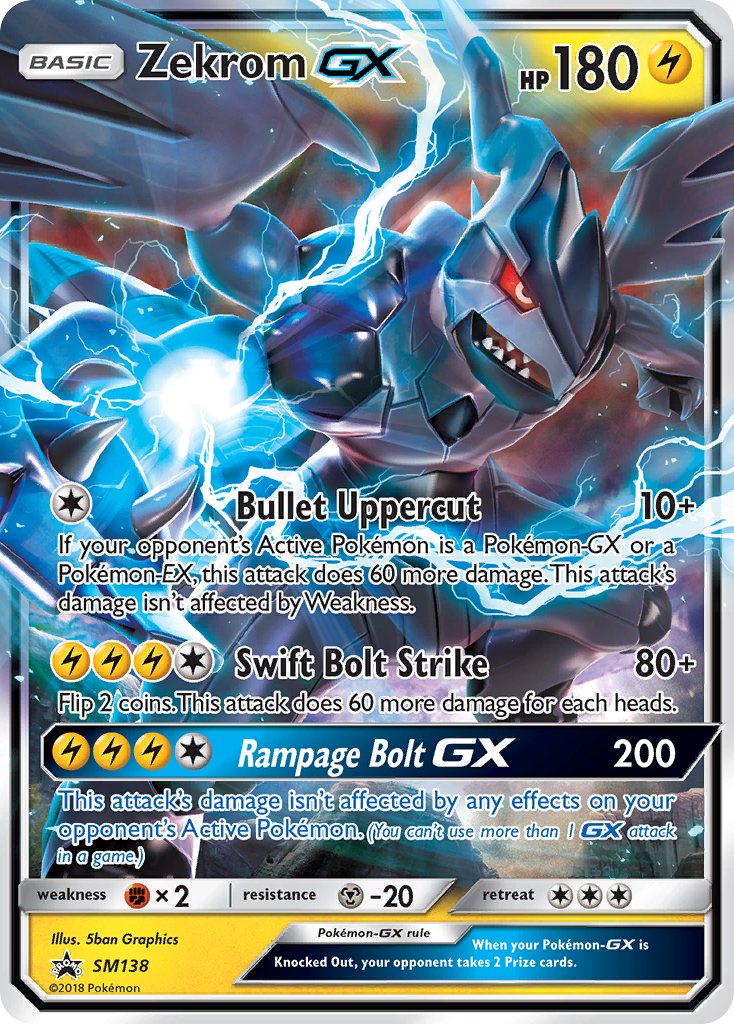 Zekrom GX (SM138) [Sun & Moon: Black Star Promos] | Galactic Gamez