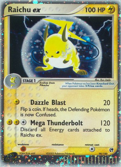 Raichu ex (98/100) [EX: Sandstorm] | Galactic Gamez