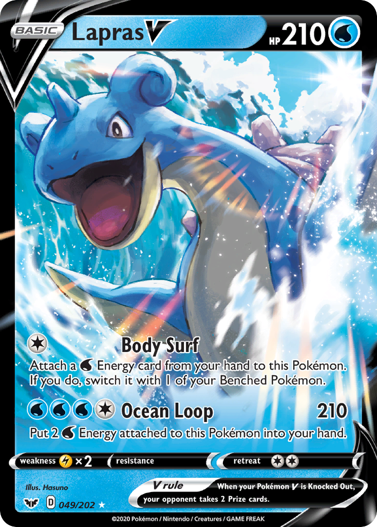 Lapras V (049/202) [Sword & Shield: Base Set] | Galactic Gamez