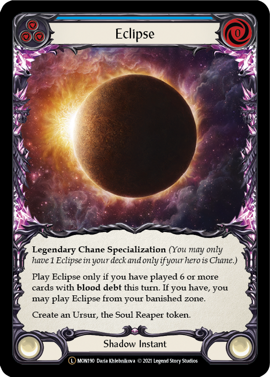 Eclipse (Rainbow Foil) [U-MON190-RF] Unlimited Edition Rainbow Foil | Galactic Gamez