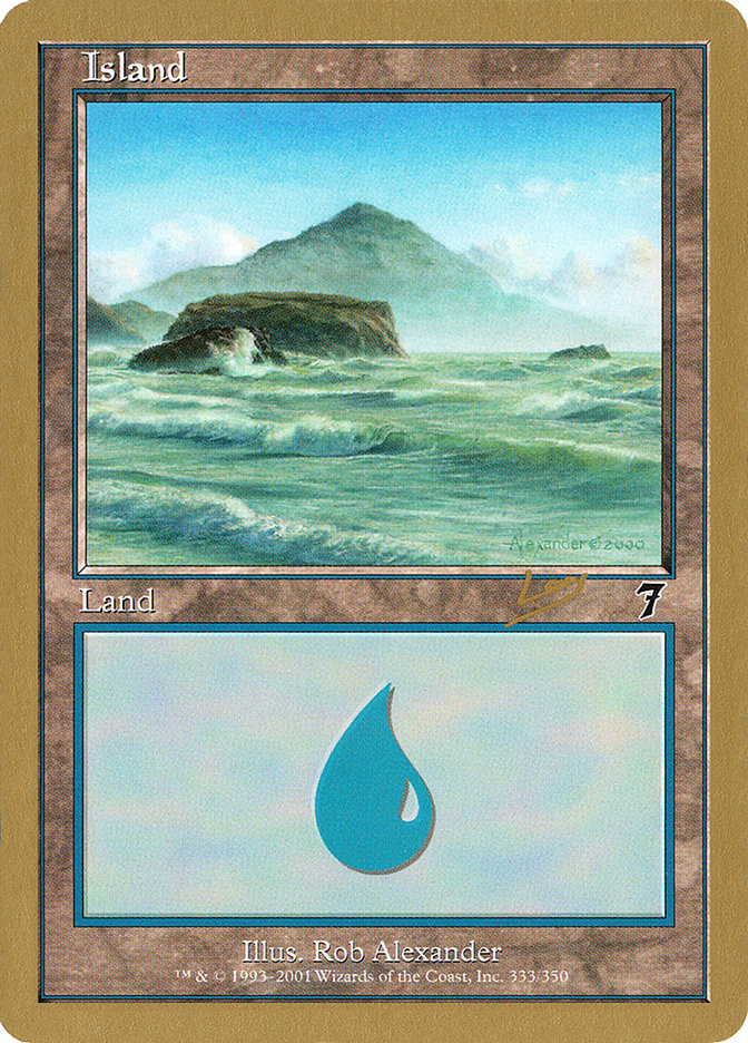 Island (333) (Raphael Levy) [World Championship Decks 2002] | Galactic Gamez