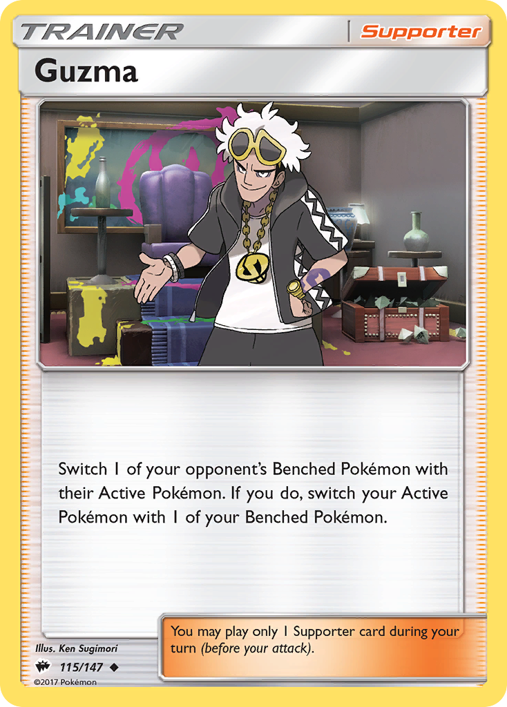 Guzma (115/147) [Sun & Moon: Burning Shadows] | Galactic Gamez