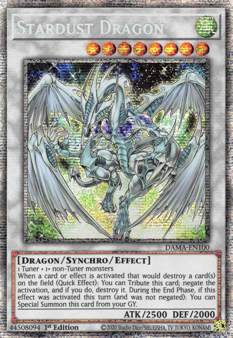 Stardust Dragon [DAMA-EN100] Starlight Rare | Galactic Gamez