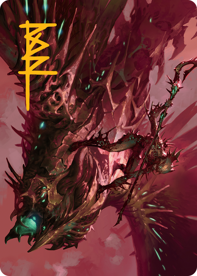 Skyclave Invader Art Card (Gold-Stamped Signature) [March of the Machine Art Series] | Galactic Gamez