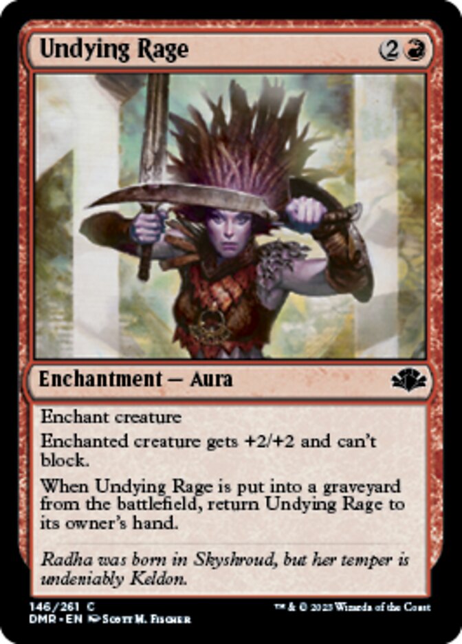 Undying Rage [Dominaria Remastered] | Galactic Gamez