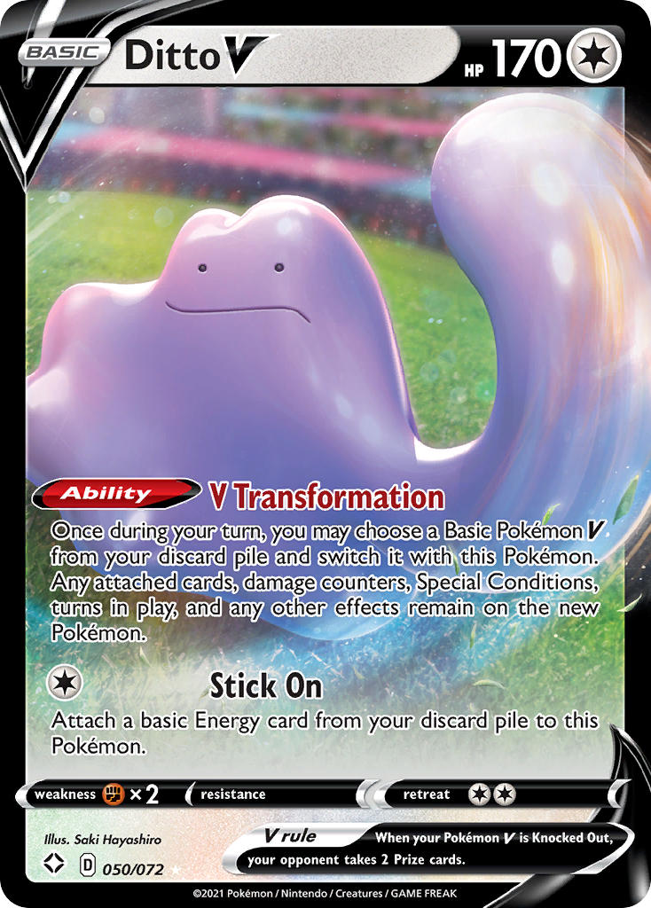 Ditto V (050/072) [Sword & Shield: Shining Fates] | Galactic Gamez