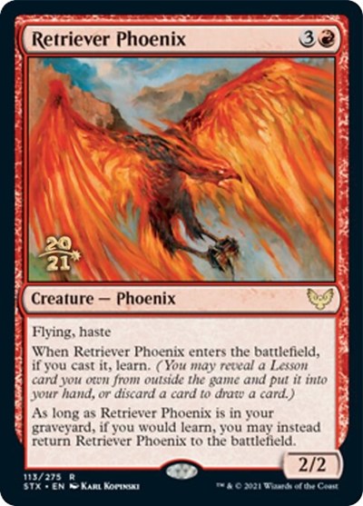 Retriever Phoenix [Strixhaven: School of Mages Prerelease Promos] | Galactic Gamez