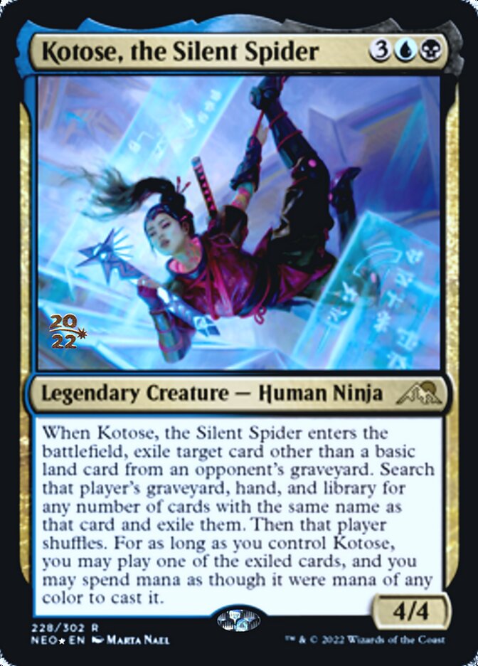 Kotose, the Silent Spider [Kamigawa: Neon Dynasty Prerelease Promos] | Galactic Gamez