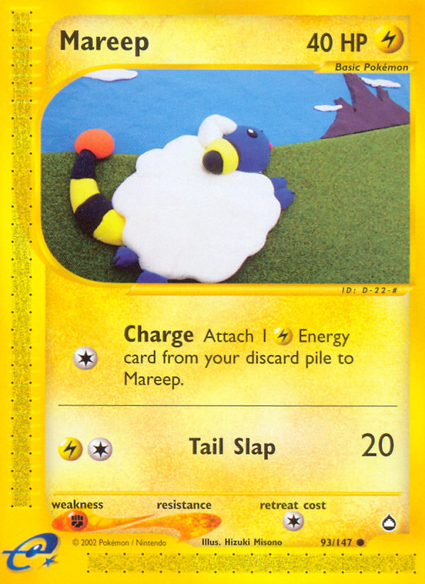 Mareep (93/147) [Aquapolis] | Galactic Gamez