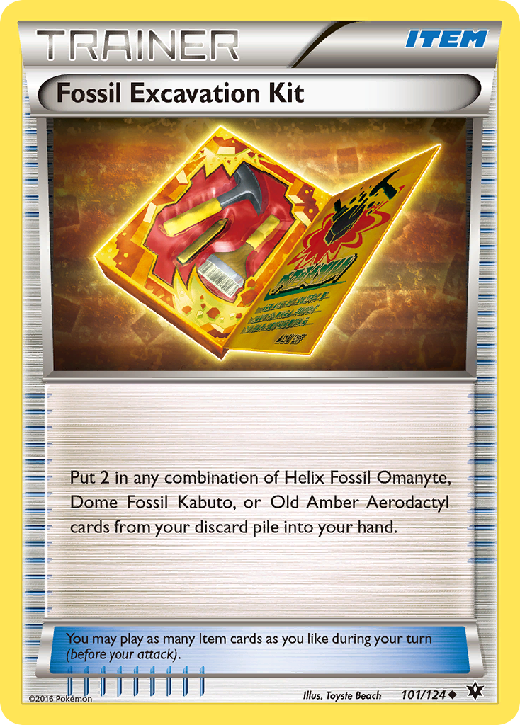 Fossil Excavation Kit (101/124) [XY: Fates Collide] | Galactic Gamez