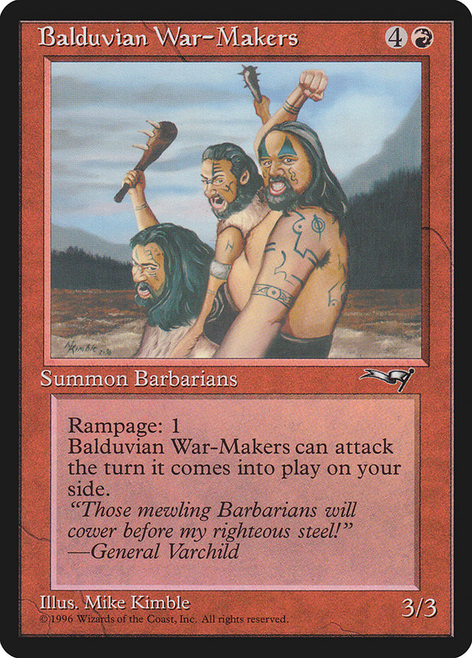 Balduvian War-Makers (Treeline Background) [Alliances] | Galactic Gamez