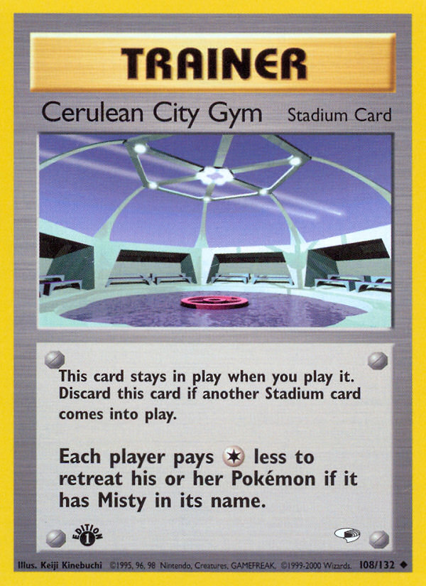 Cerulean City Gym (108/132) [Gym Heroes 1st Edition] | Galactic Gamez