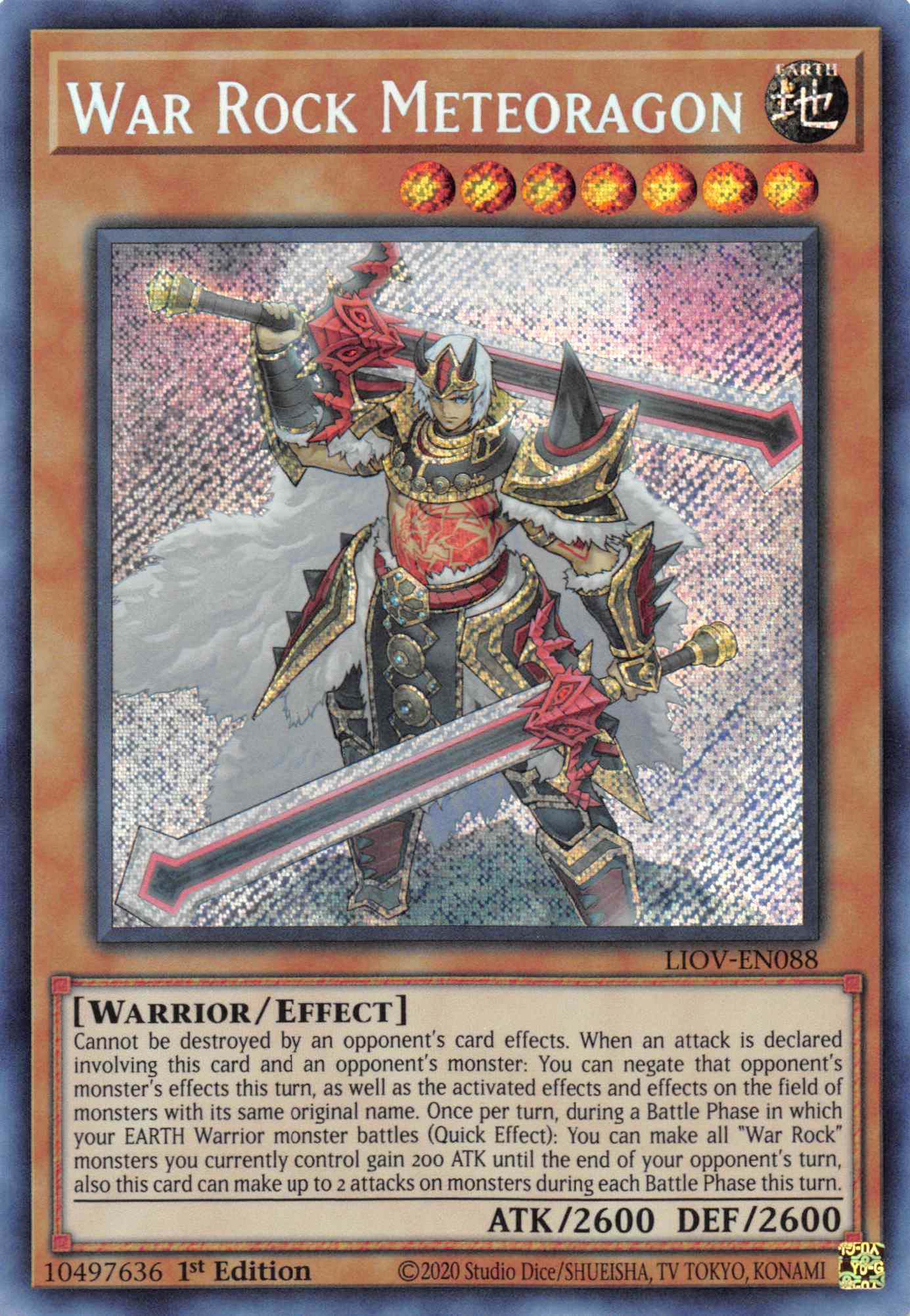 War Rock Meteoragon [LIOV-EN088] Secret Rare | Galactic Gamez