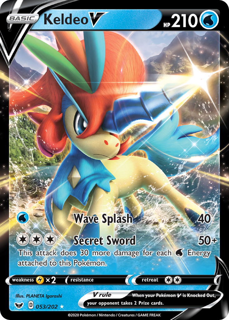 Keldeo V (053/202) [Sword & Shield: Base Set] | Galactic Gamez