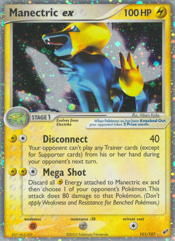 Manectric ex (101/107) [EX: Deoxys] | Galactic Gamez