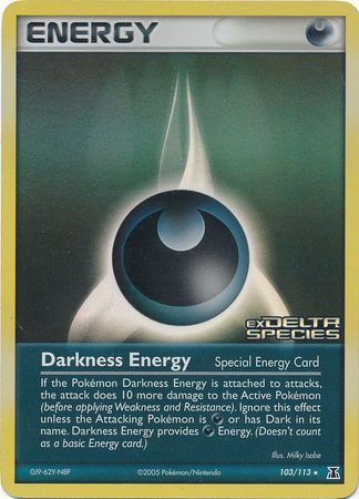 Darkness Energy (103/113) (Stamped) [EX: Delta Species] | Galactic Gamez