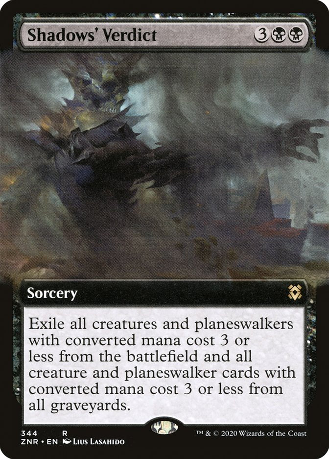 Shadows' Verdict (Extended Art) [Zendikar Rising] | Galactic Gamez