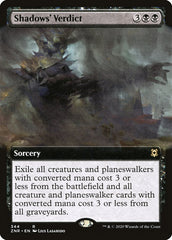 Shadows' Verdict (Extended Art) [Zendikar Rising] | Galactic Gamez