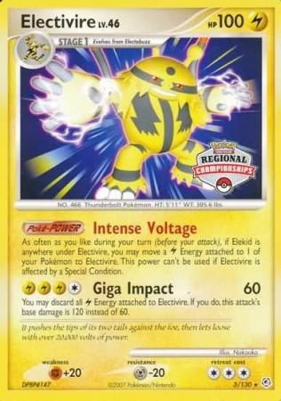 Electivire (3/130) (Regional Championship Promo) [Diamond & Pearl: Base Set] | Galactic Gamez