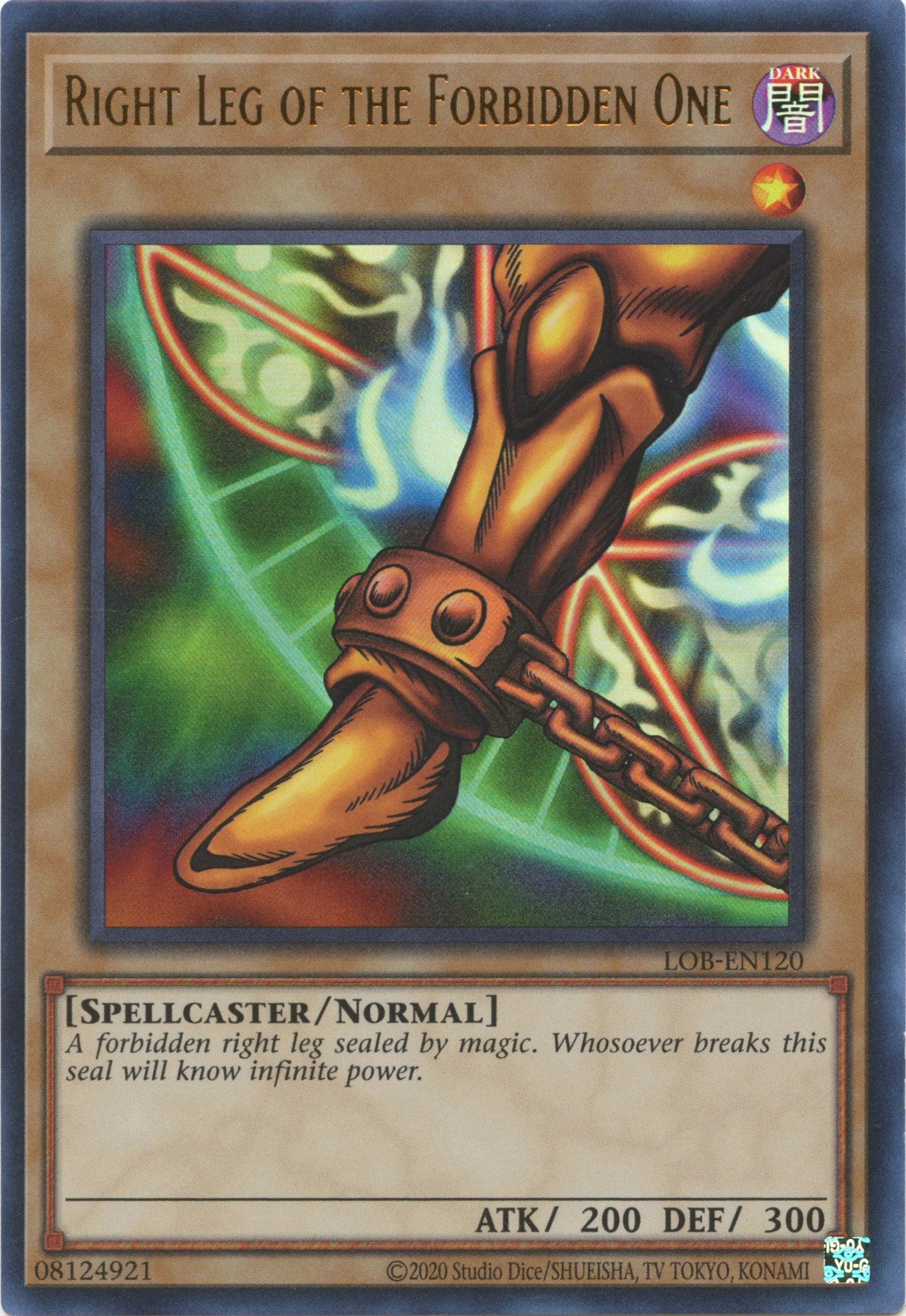 Right Leg of the Forbidden One (25th Anniversary) [LOB-EN120] Ultra Rare | Galactic Gamez