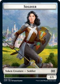 Soldier // Squirrel Double-sided Token [Double Masters Tokens] | Galactic Gamez