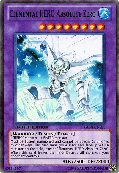 Elemental HERO Absolute Zero [GENF-ENSE1] Super Rare | Galactic Gamez