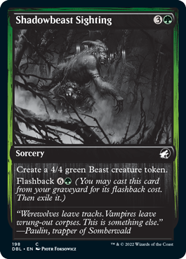 Shadowbeast Sighting [Innistrad: Double Feature] | Galactic Gamez