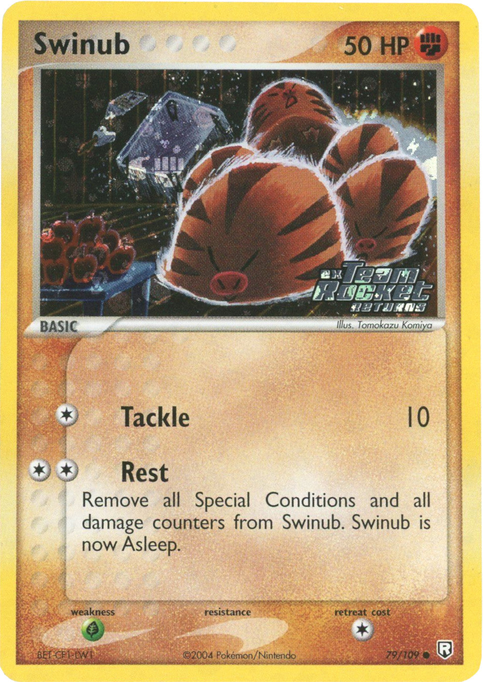 Swinub (79/109) (Stamped) [EX: Team Rocket Returns] | Galactic Gamez