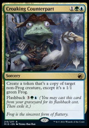 Croaking Counterpart (Promo Pack) [Innistrad: Midnight Hunt Promos] | Galactic Gamez