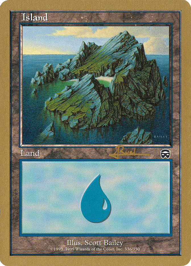 Island (ar336a) (Antoine Ruel) [World Championship Decks 2001] | Galactic Gamez