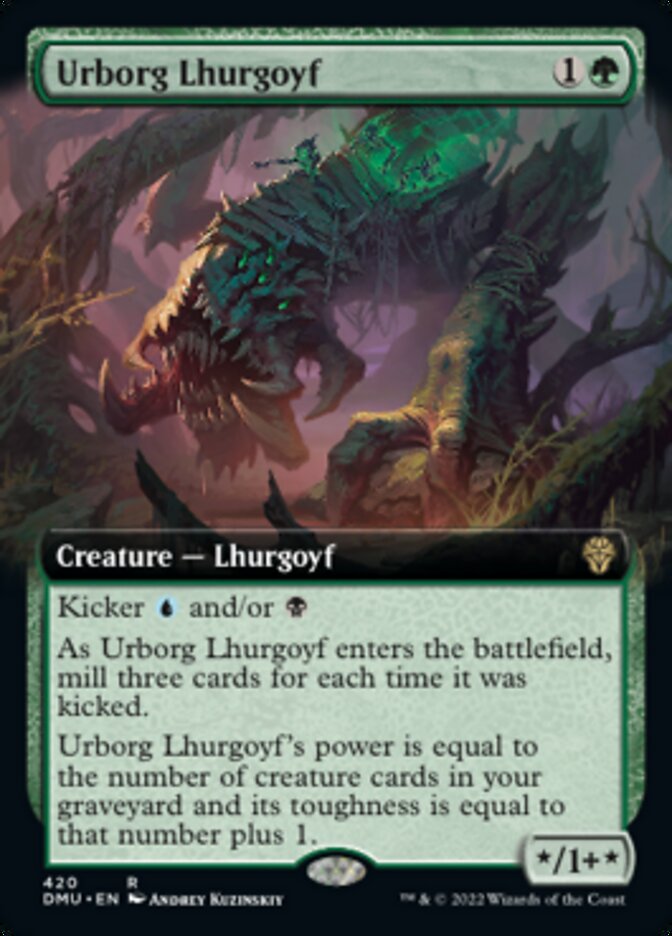 Urborg Lhurgoyf (Extended Art) [Dominaria United] | Galactic Gamez
