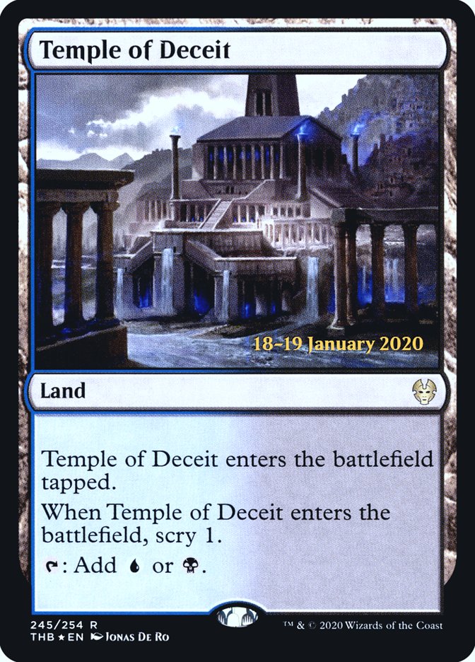 Temple of Deceit [Theros Beyond Death Prerelease Promos] | Galactic Gamez