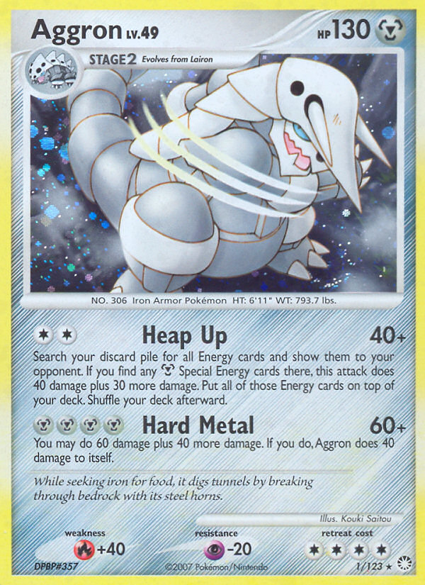 Aggron (1/123) [Diamond & Pearl: Mysterious Treasures] | Galactic Gamez