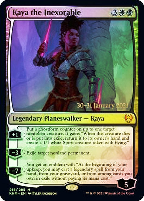 Kaya the Inexorable  [Kaldheim Prerelease Promos] | Galactic Gamez