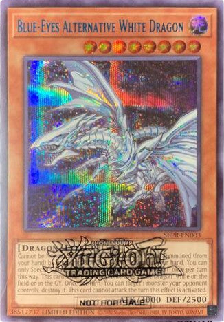 Blue-Eyes Alternative White Dragon [SBPR-EN003] Secret Rare | Galactic Gamez