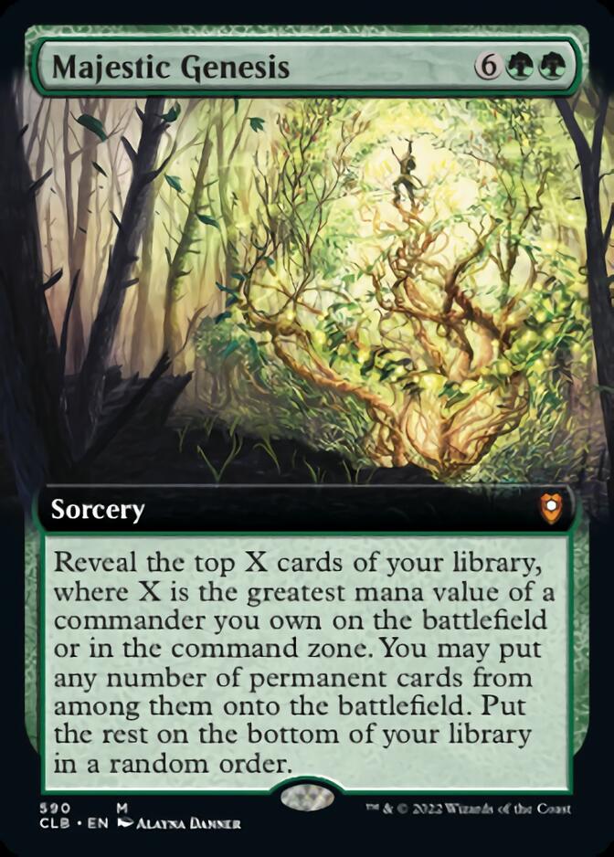 Majestic Genesis (Extended Art) [Commander Legends: Battle for Baldur's Gate] | Galactic Gamez