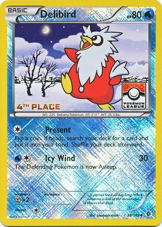 Delibird (38/149) (League Promo 4th Place) [Black & White: Boundaries Crossed] | Galactic Gamez