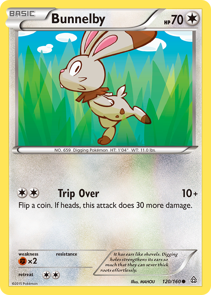 Bunnelby (120/160) [XY: Primal Clash] | Galactic Gamez