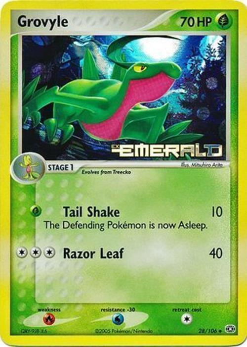 Grovyle (28/106) (Stamped) [EX: Emerald] | Galactic Gamez