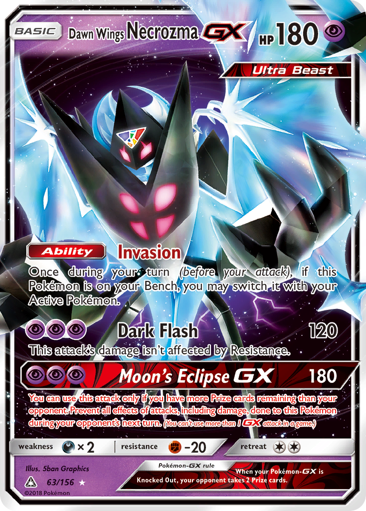 Dawn Wings Necrozma GX (63/156) [Sun & Moon: Ultra Prism] | Galactic Gamez