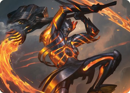 Forgehammer Centurion Art Card [Phyrexia: All Will Be One Art Series] | Galactic Gamez