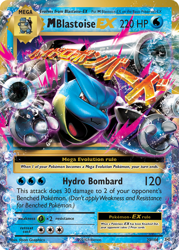 M Blastoise EX (22/108) [XY: Evolutions] | Galactic Gamez